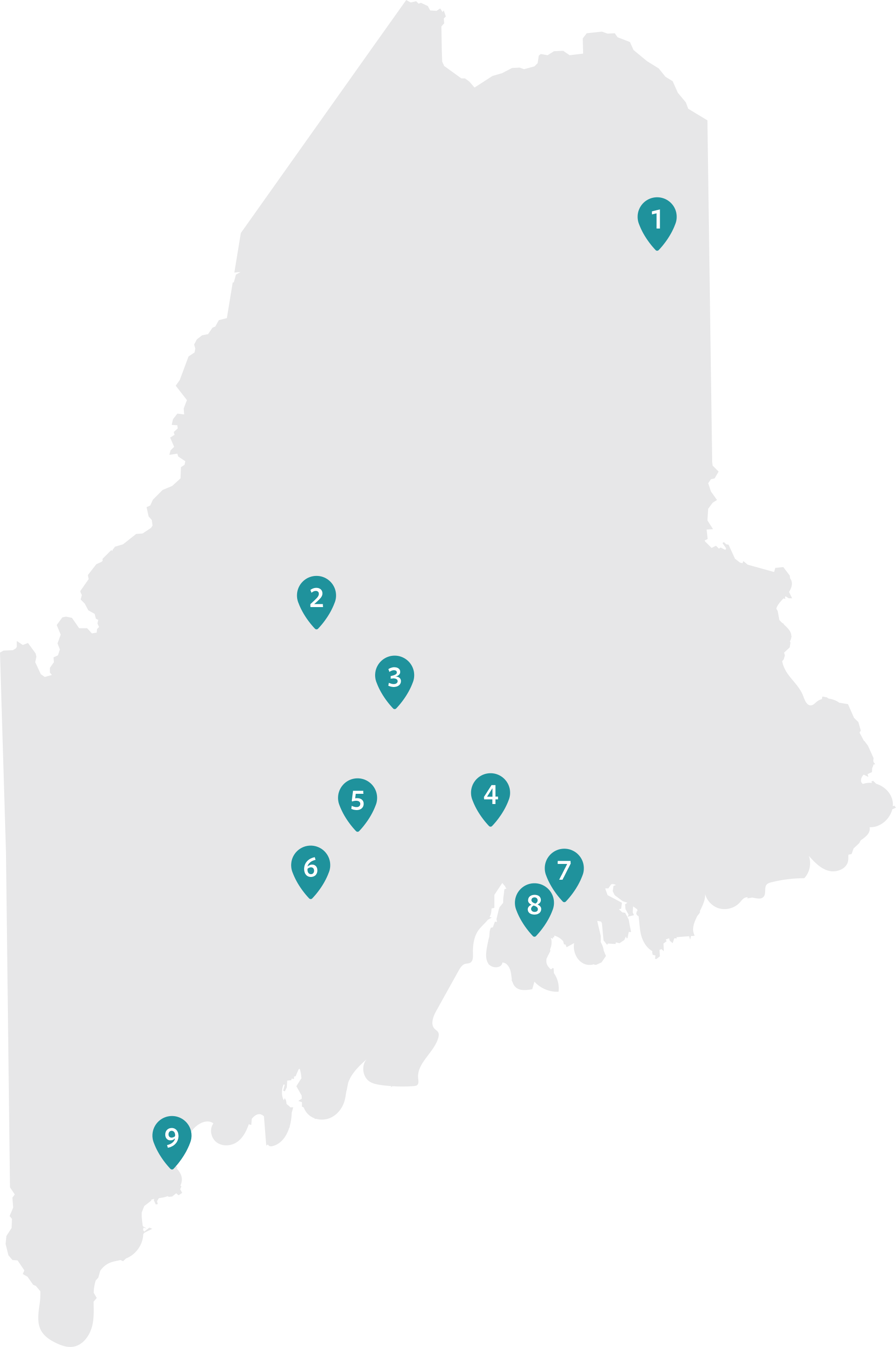 Map of Northern Light Health Member Organizations