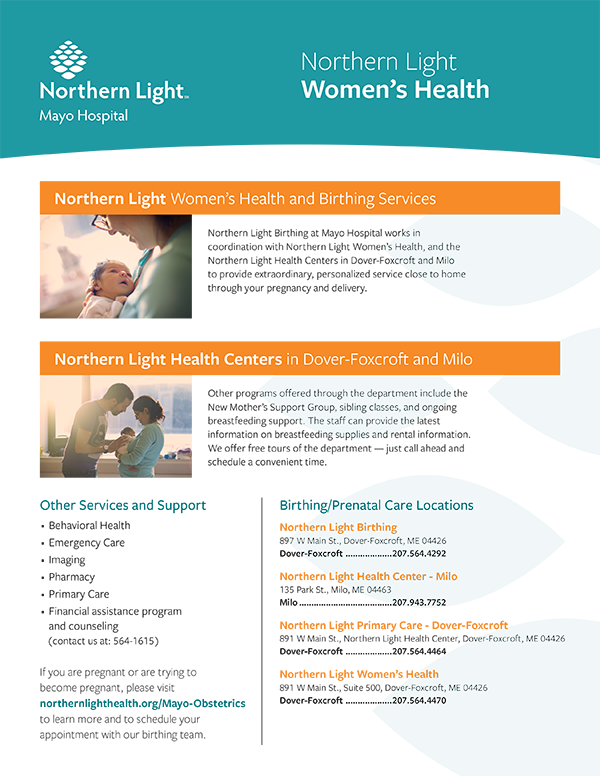 Women's Health Northern Light Mayo