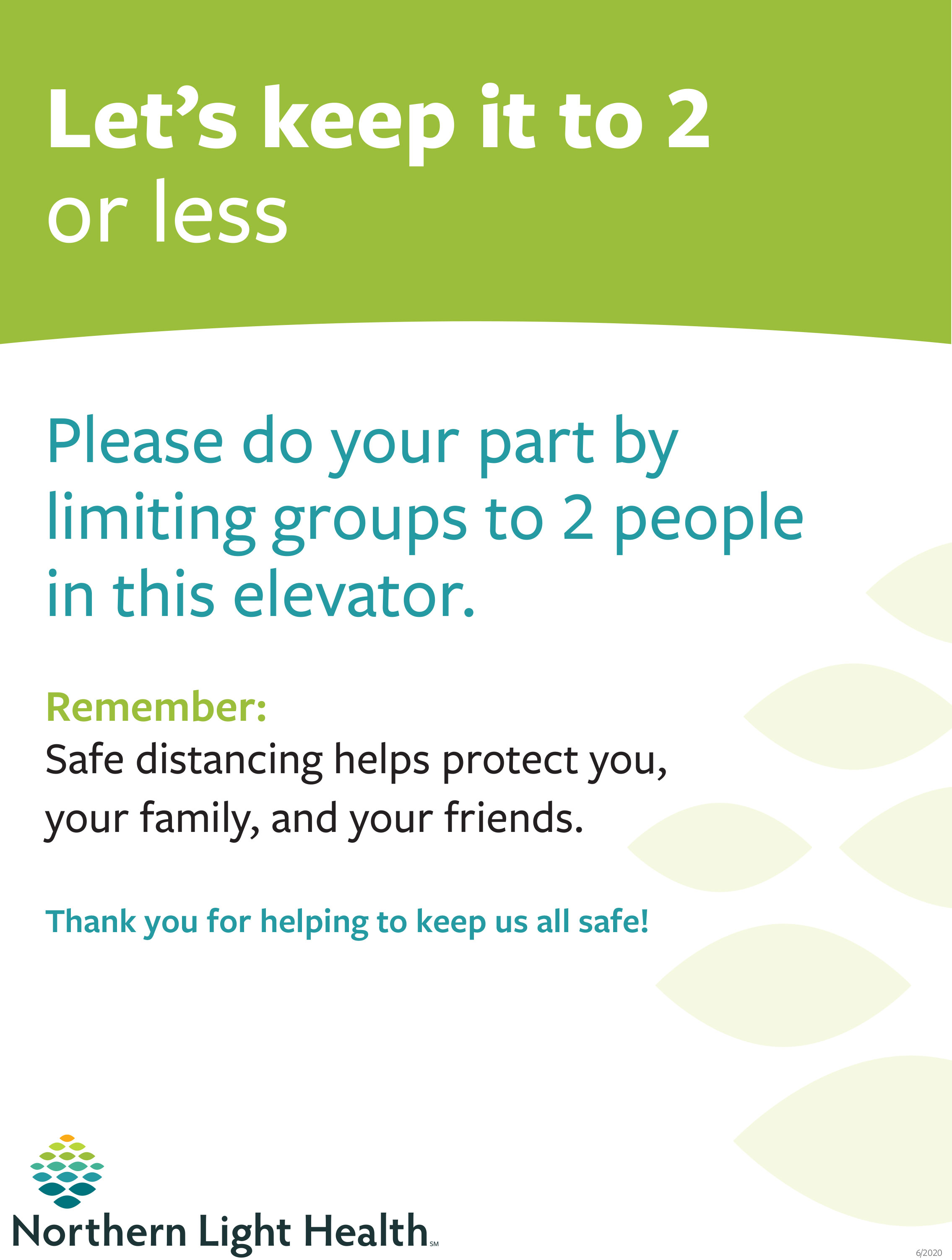 Restricting people in elevators