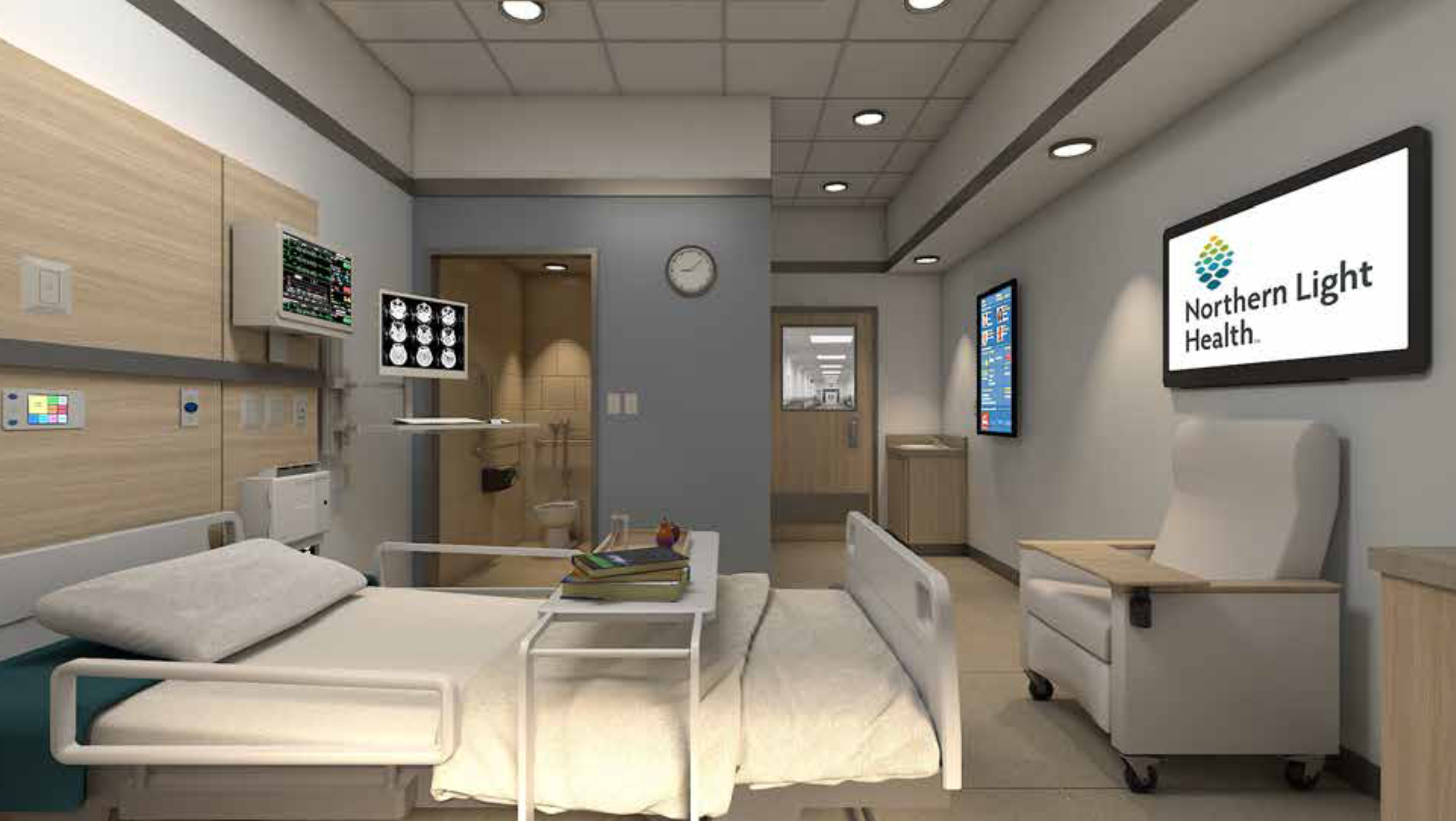 Blue Hill Patient Room Rendering